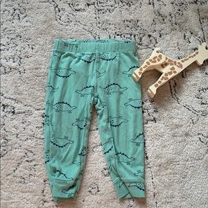 Carters sea green dinosaur pants 100% cotton